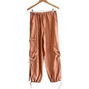 Sincerely Jules Straight Leg Peach Cargo Pants
